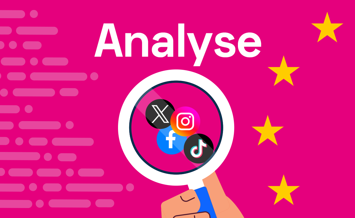 Social Media Analyse mit Lupe